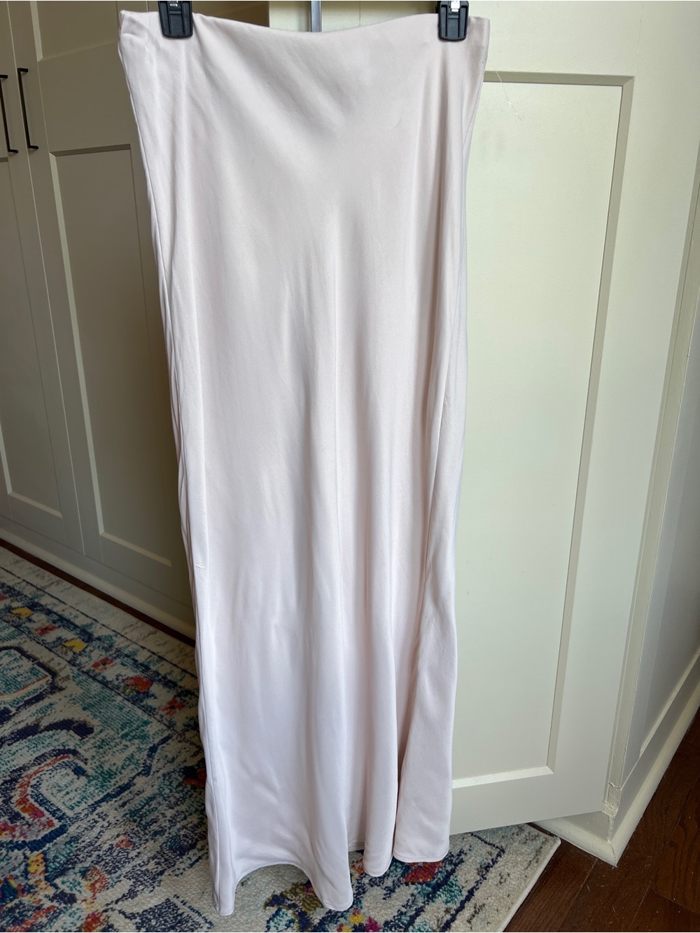 Anthropologie Tilda Maxi Slip Skirt Light Pink Womens Small